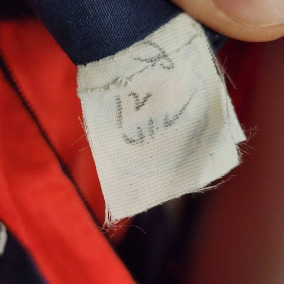 Vintage Mignon Dress 70s 80s Festive Party Retro Red Blue Vtg Diamond Print XS/S - Picture 14 of 14